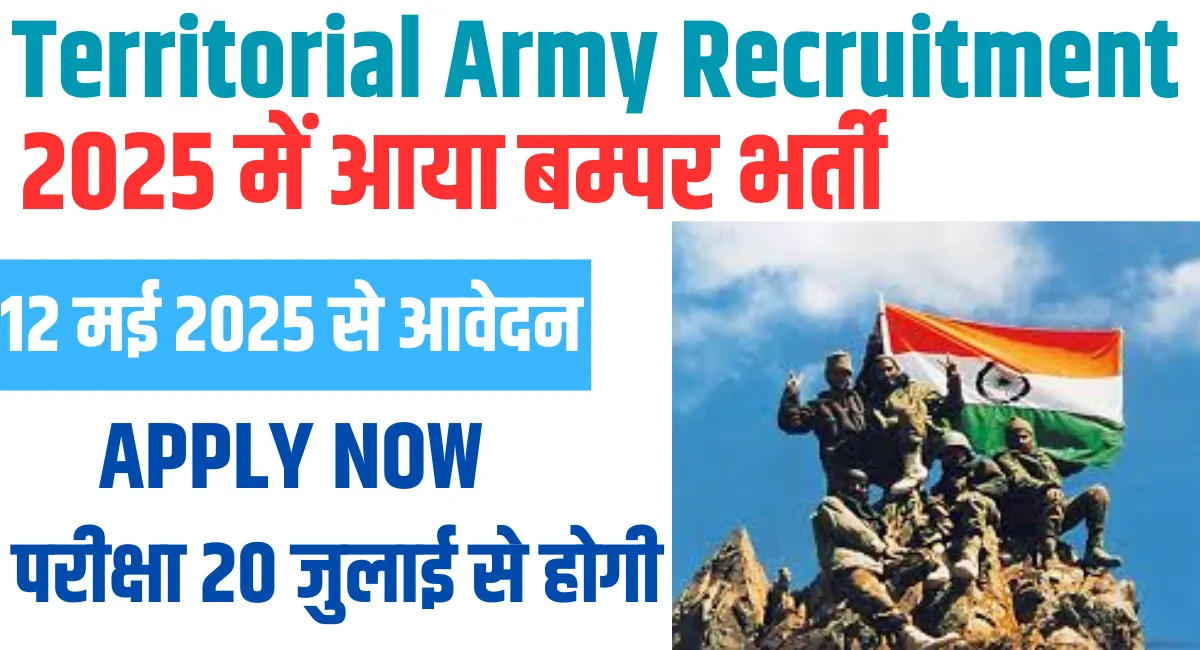 Territorial Army Recruitment 2025