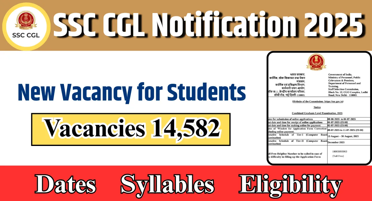 SSC CGL Notification 2025