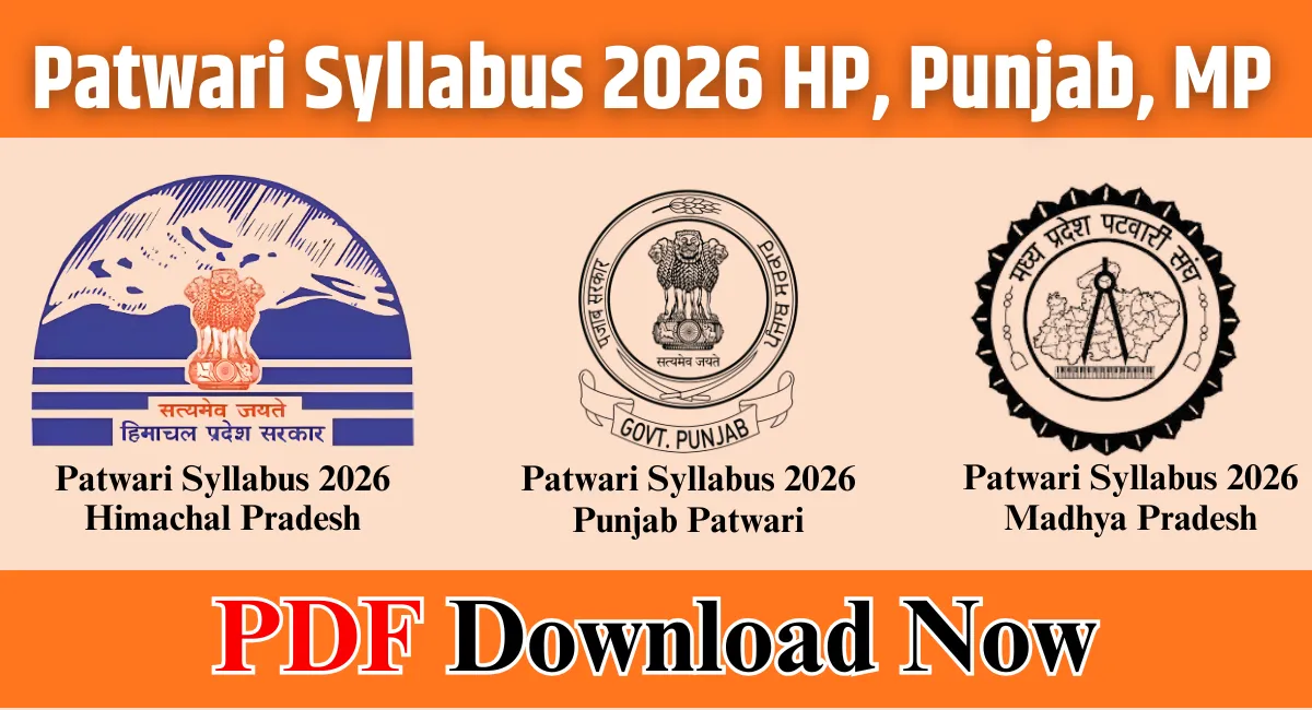 Patwari Syllabus 2026