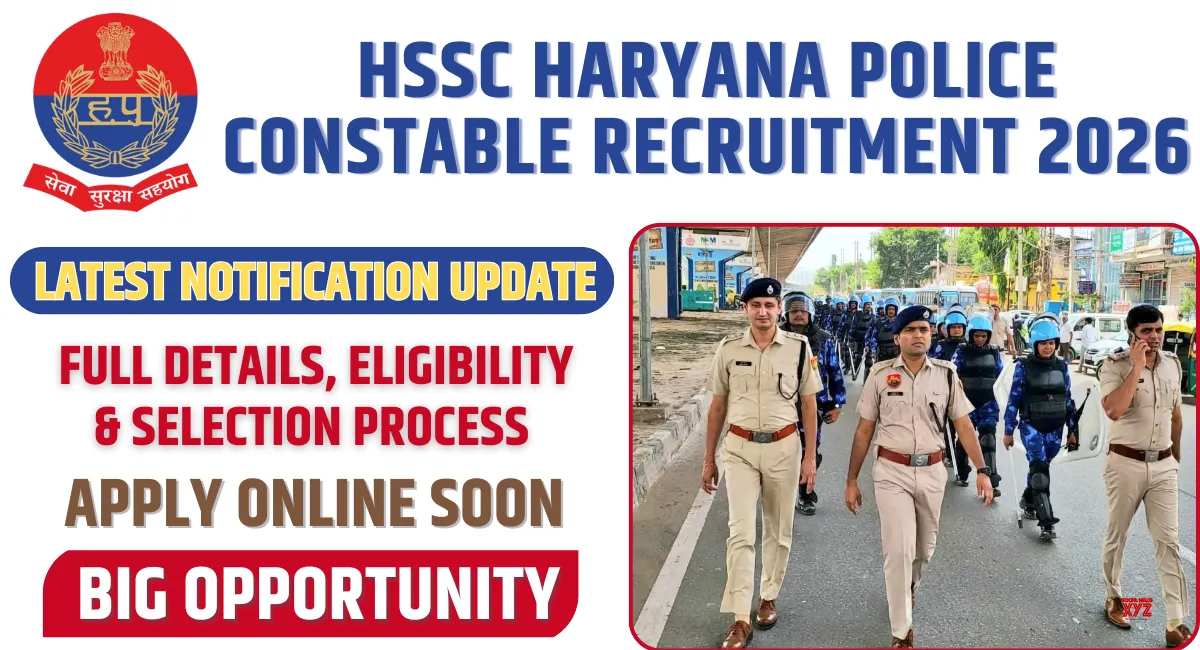 HSSC Haryana Police Constable Recruitment 2026