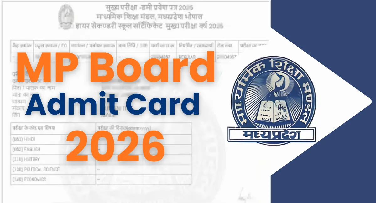 MP Board Admit Card 2026