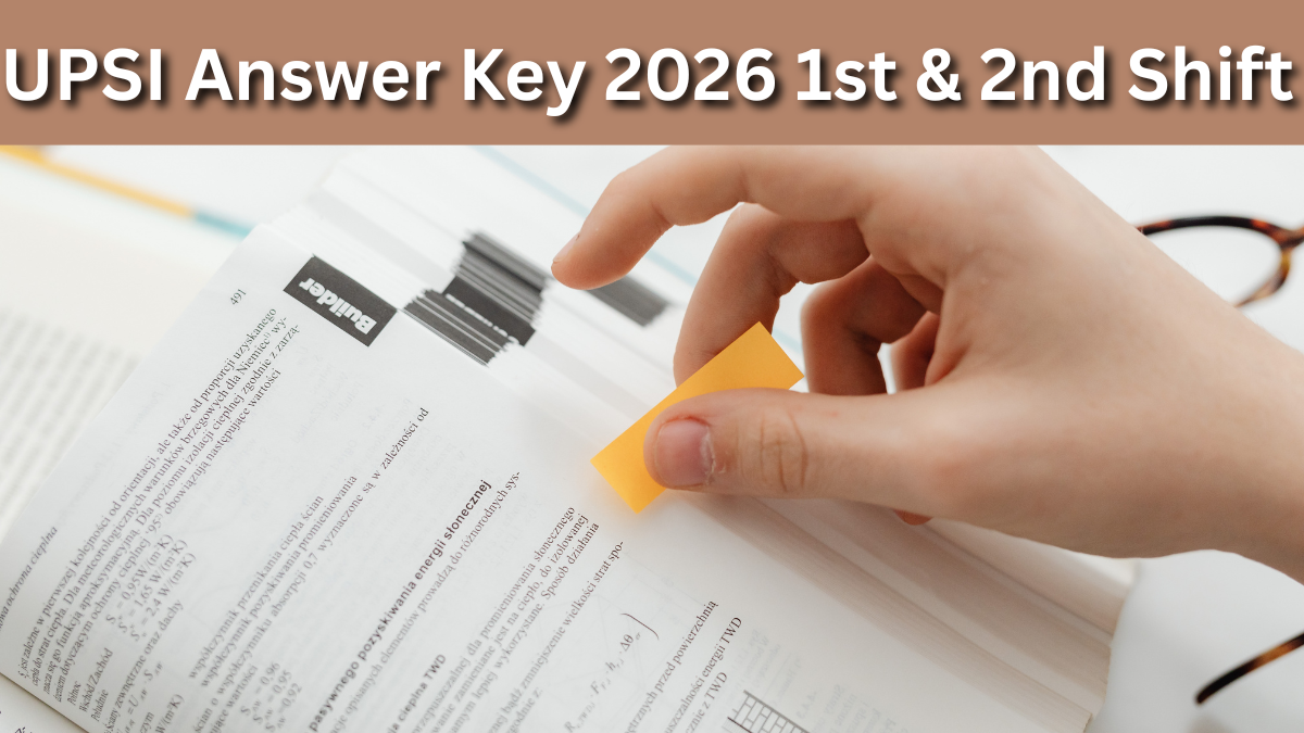 UPSI Answer Key 2026 1st & 2nd Shift