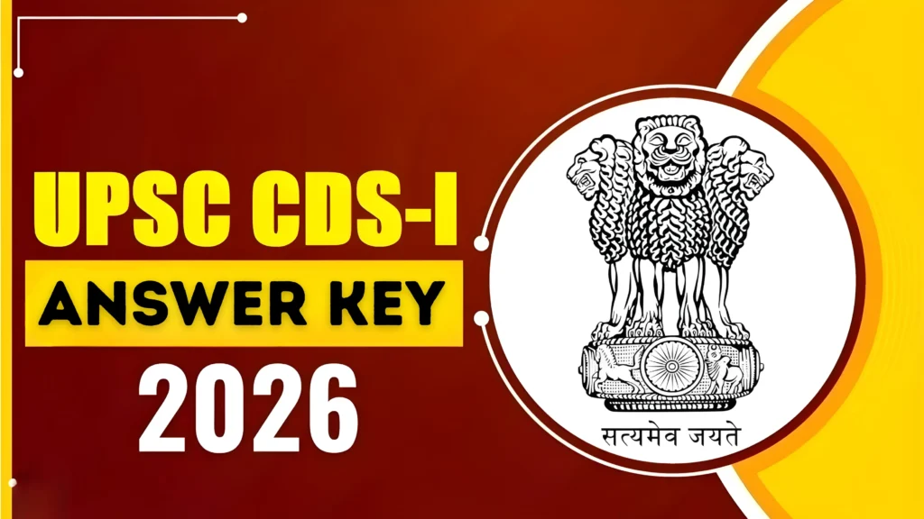 UPSC CDS-I Answer Key 2026